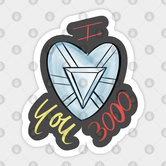 I love you 3000 Sticker by Cheermione